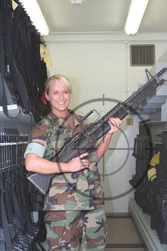 Combat Weapon Shelving on mobile carriages