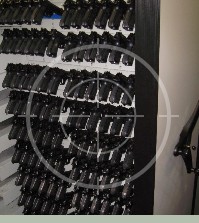 M9s stored in Combat Weapon Shelving