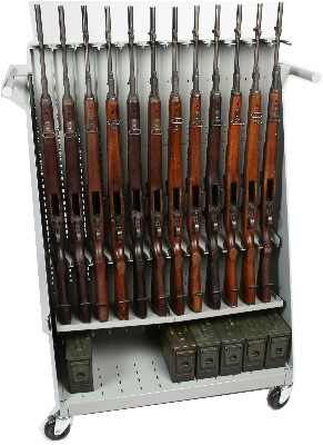 M14s stored on Combat Weapon Cart
