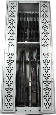 MK19 Weapon Rack with .50 Cal Machine Guns and M4s